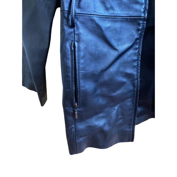 Chadwicks Womens Black Leather Jacket M - Picture 3 of 5